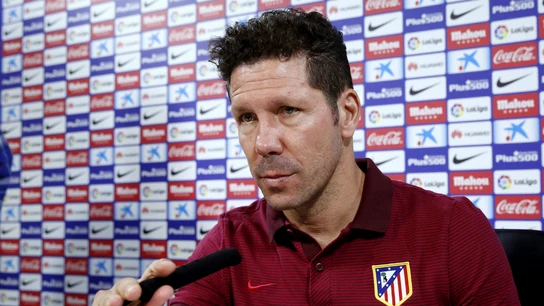 Simeone, en rueda de prensa Simeone, en rueda de prensa