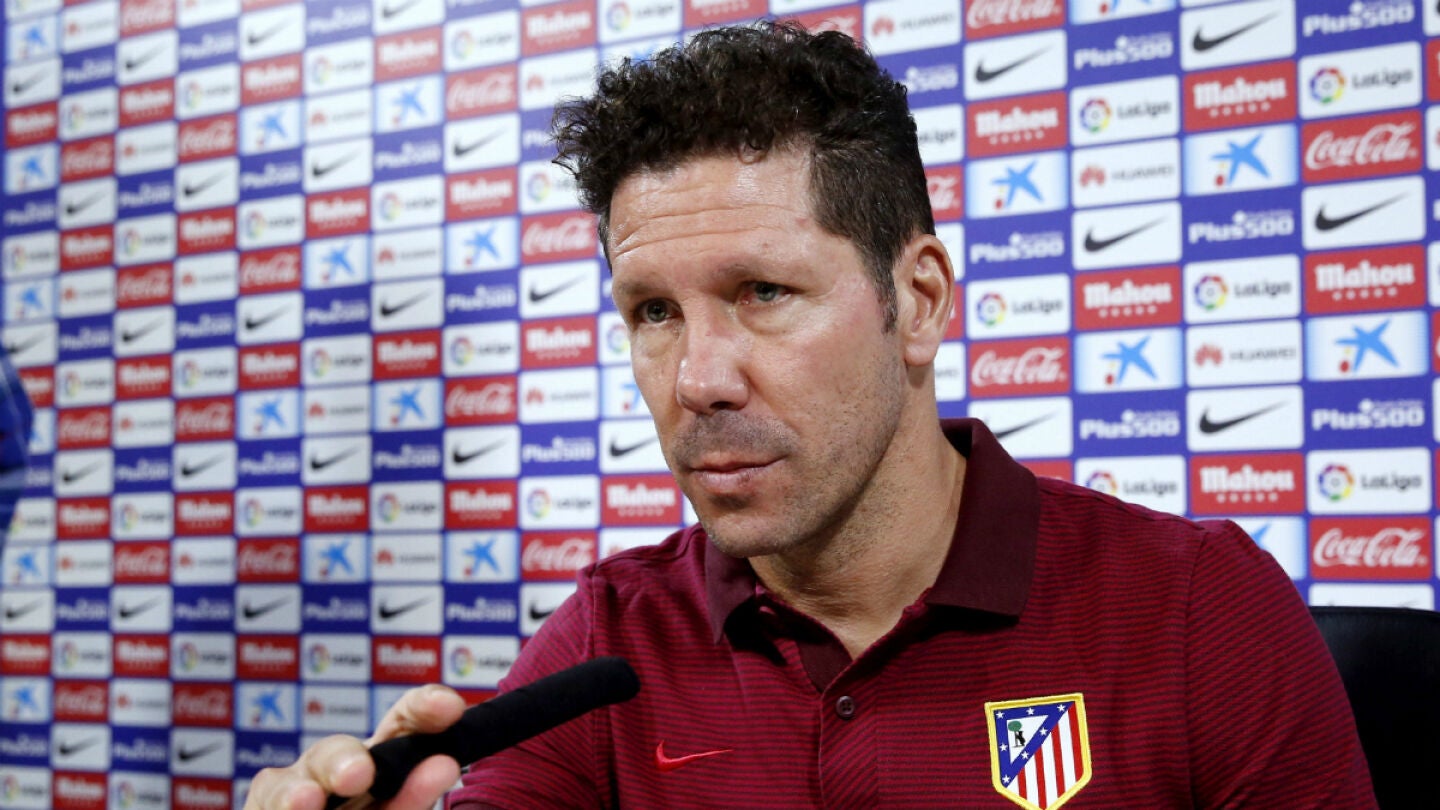 Simeone, en rueda de prensa