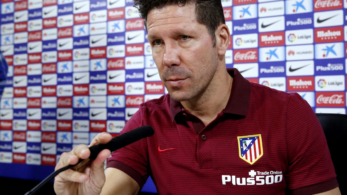 Simeone, en rueda de prensa