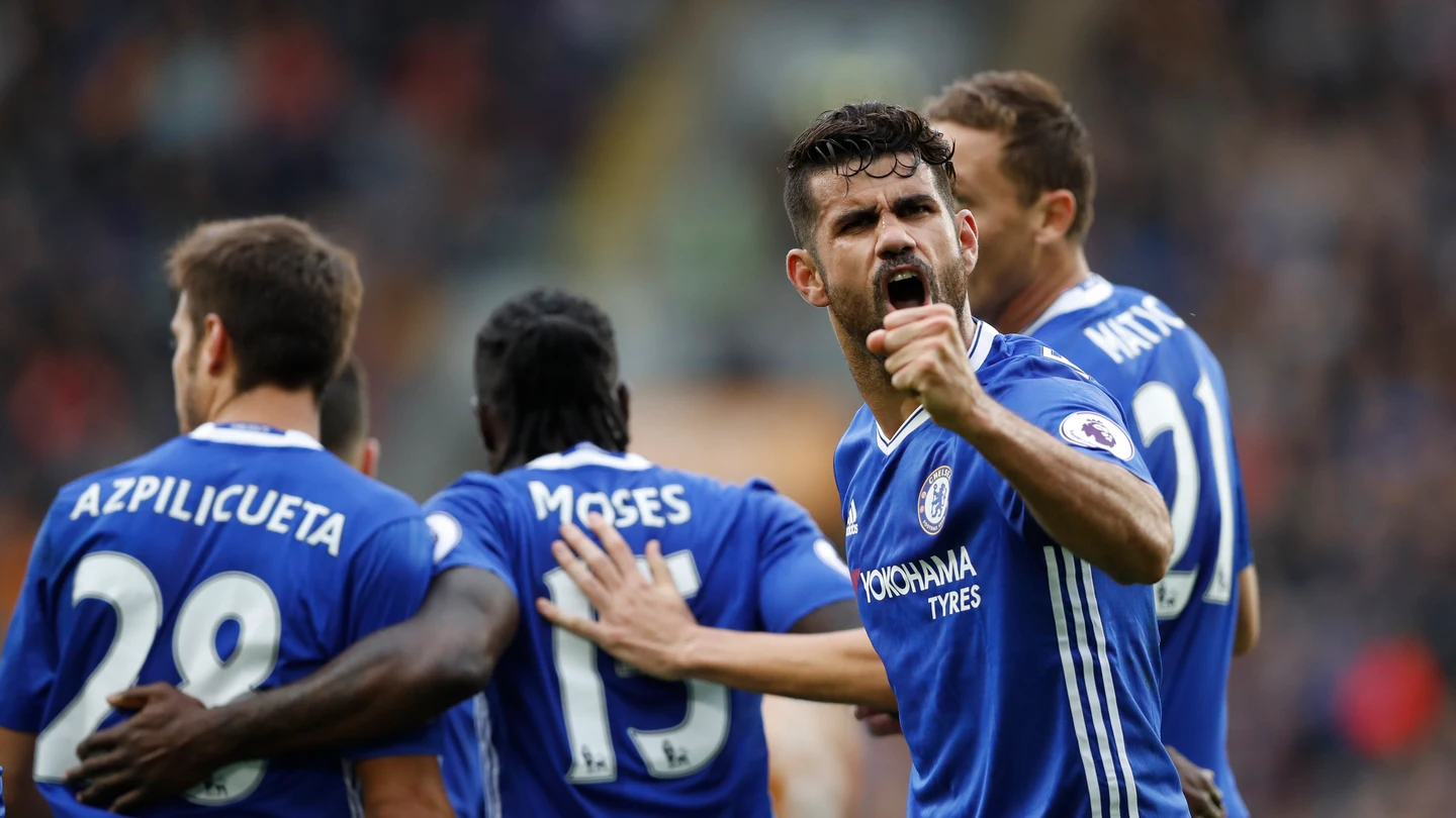 Diego Costa, celebrando su gol ante el Hull City Diego Costa, celebrando su gol ante el Hull City