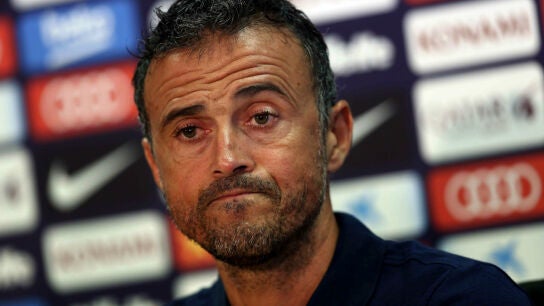 Luis Enrique, en rueda de prensa