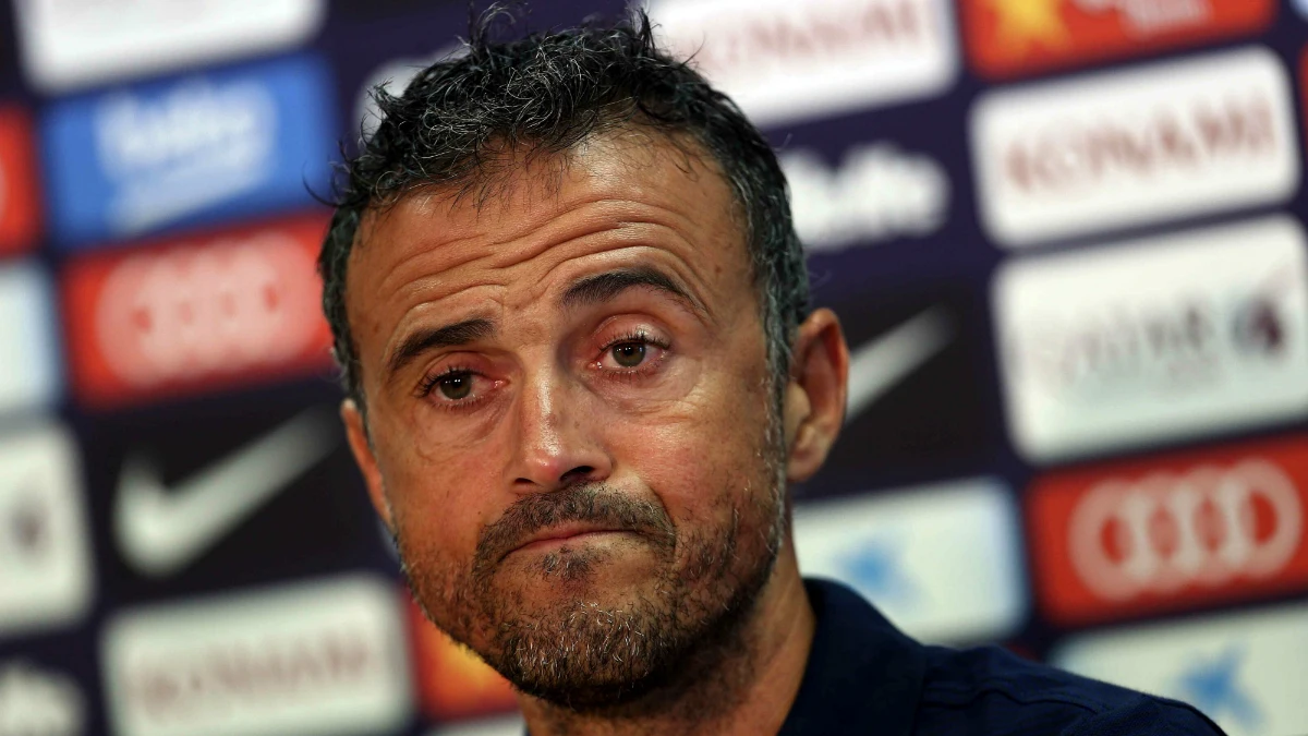 Luis Enrique, en rueda de prensa Luis Enrique, en rueda de prensa