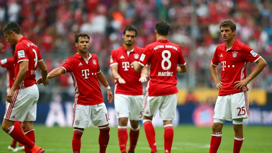 Los jugadores del Bayern, cariacontecidos Los jugadores del Bayern, cariacontecidos