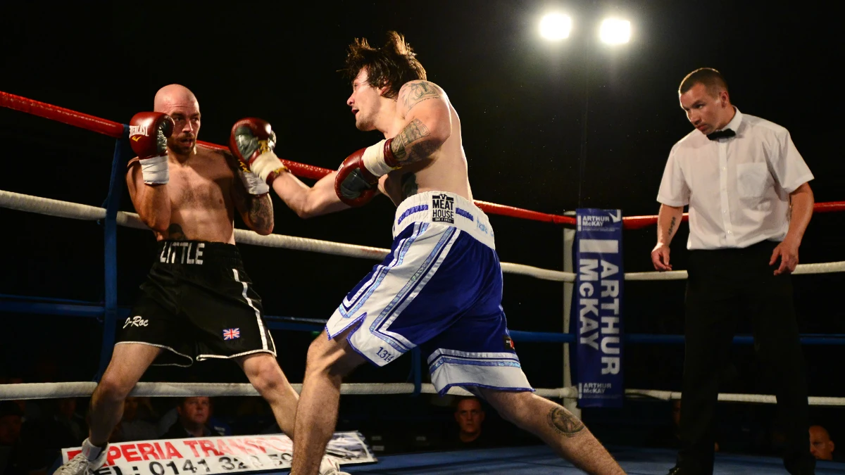 Towell, durante un combate