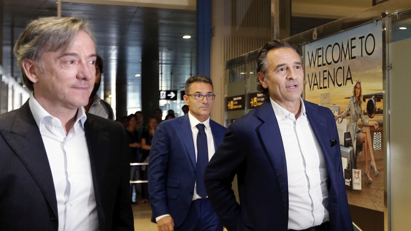Prandelli, a su llegada a Valencia