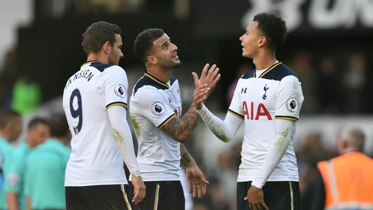 El Tottenham celebra un gol El Tottenham celebra un gol