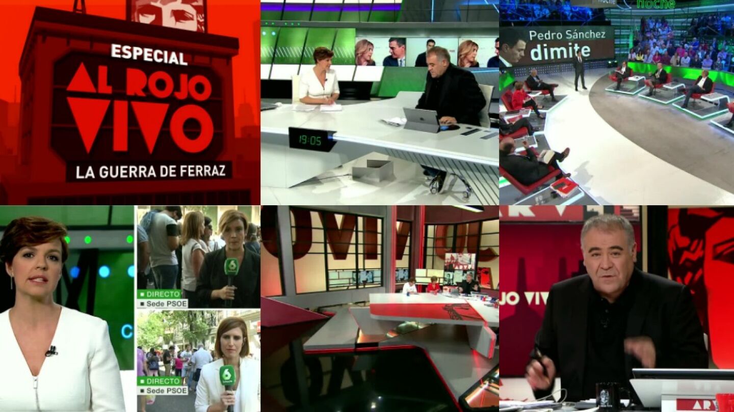 M&aacute;s de 13,7 millones de ciudadanos eligieron laSexta en alg&uacute;n momento del s&aacute;bado para informarse de la crisis del PSOE