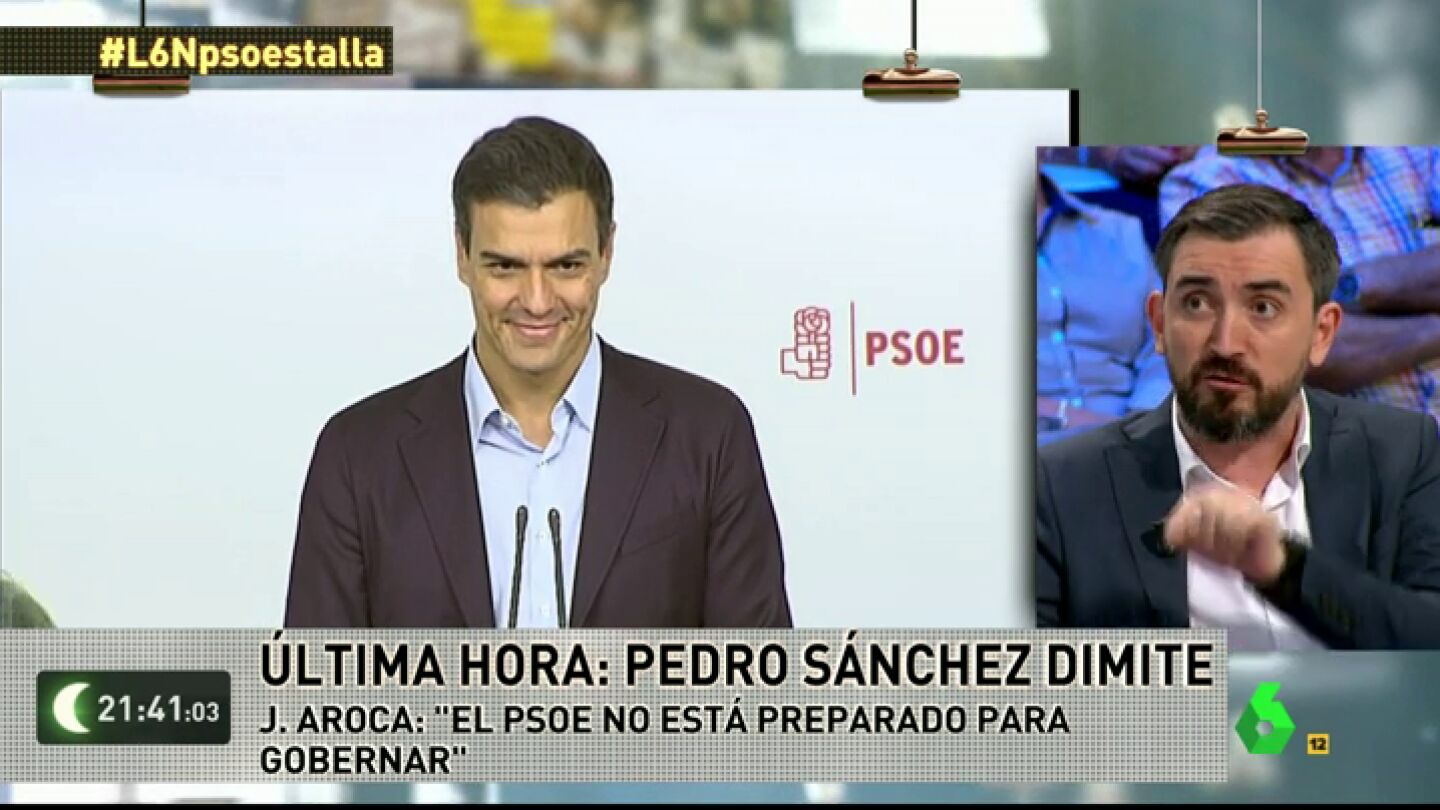 Frame 66.922717 de: Ignacio Escolar: "Han querido matar a S&aacute;nchez con un golpe palaciego y pagar&aacute;n las consecuencias en el partido"
