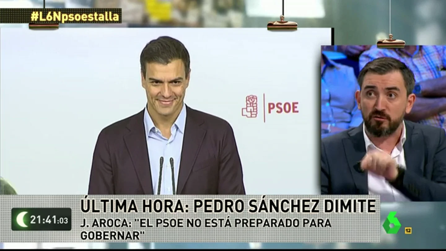 Frame 66.922717 de: Ignacio Escolar: "Han querido matar a Sánchez con un golpe palaciego y pagarán las consecuencias en el partido" Frame 66.922717 de: Ignacio Escolar: "Han querido matar a Sánchez con un golpe palaciego y pagarán las consecuencias en el partido"