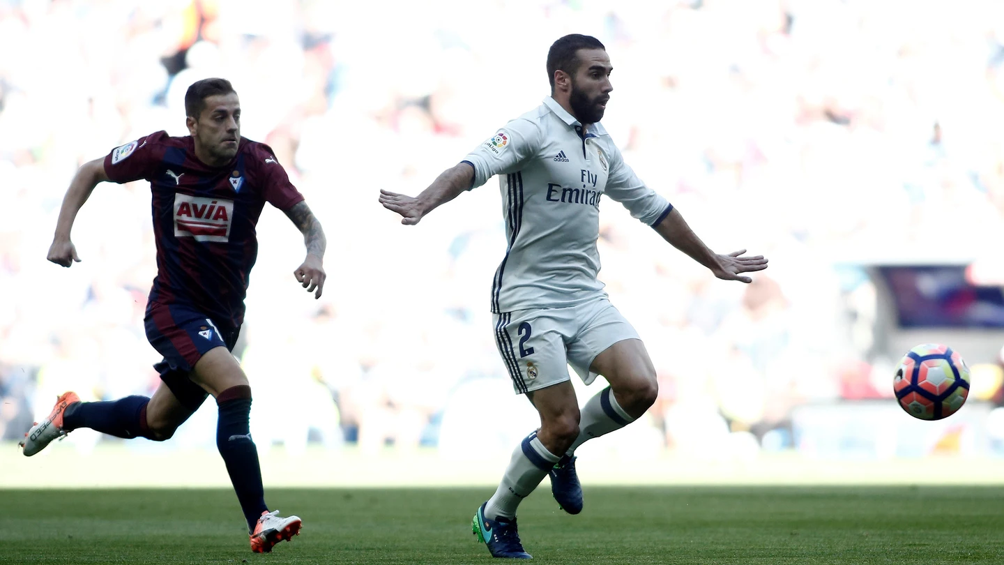 Dani Carvajal, durante el encuentro entre Real Madrid y Eibar Dani Carvajal, durante el encuentro entre Real Madrid y Eibar