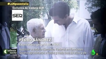 Frame 53.01823 de: Pedro Sánchez: "Espero todo el acierto del mundo a los compañeros y compañeras que me vayan a sustituir"