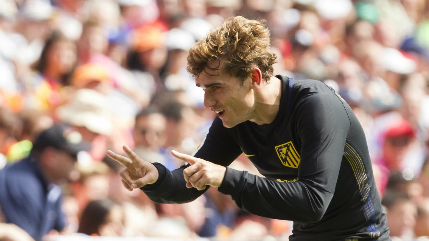 Griezmann celebra un gol con el Atleti Griezmann celebra un gol con el Atleti