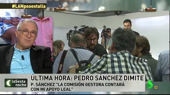 Frame 24.253351 de: Xavier Sardà: "No sólo ha caído Pedro Sánchez. El PSOE se ha suicidado de una forma irreversible"