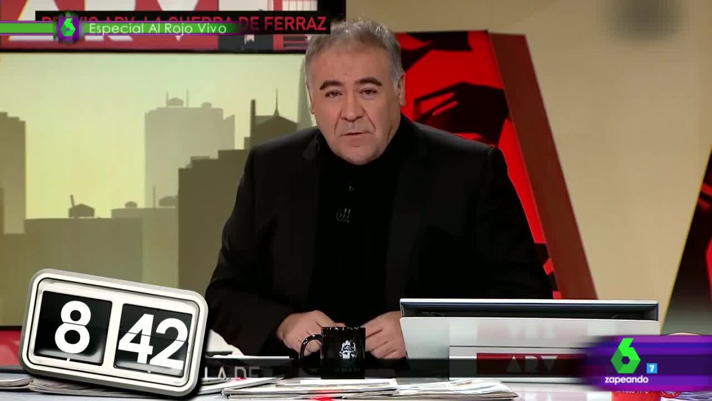 Antonio Garc&iacute;a Ferreras, en el plat&oacute; de Al Rojo Vivo