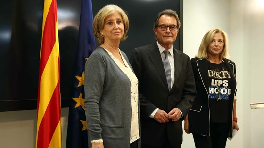 Artur Mas con Joana Ortega e Irene Rigau Artur Mas con Joana Ortega e Irene Rigau