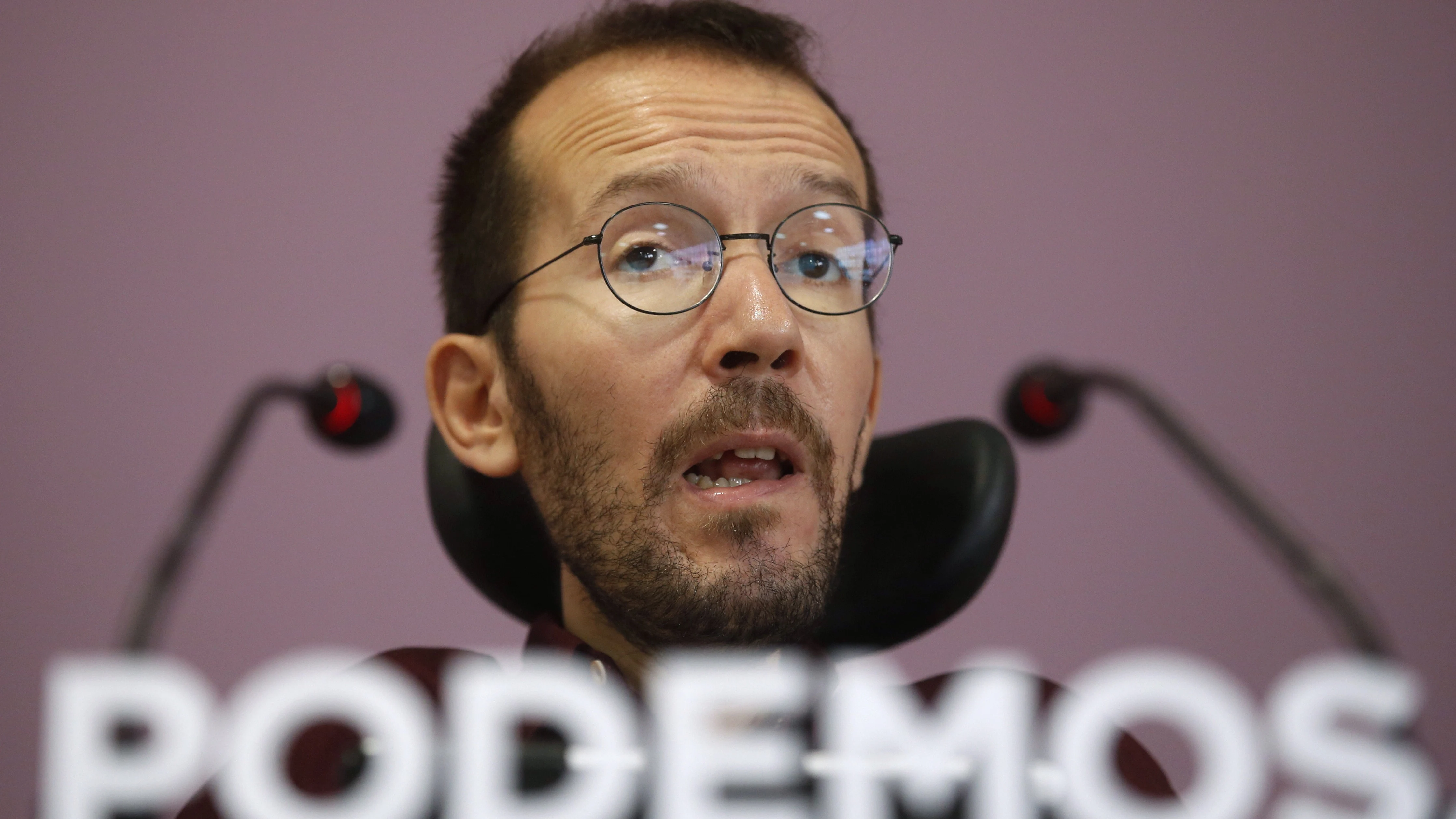 El secretario de Organización de Podemos, Pablo Echenique