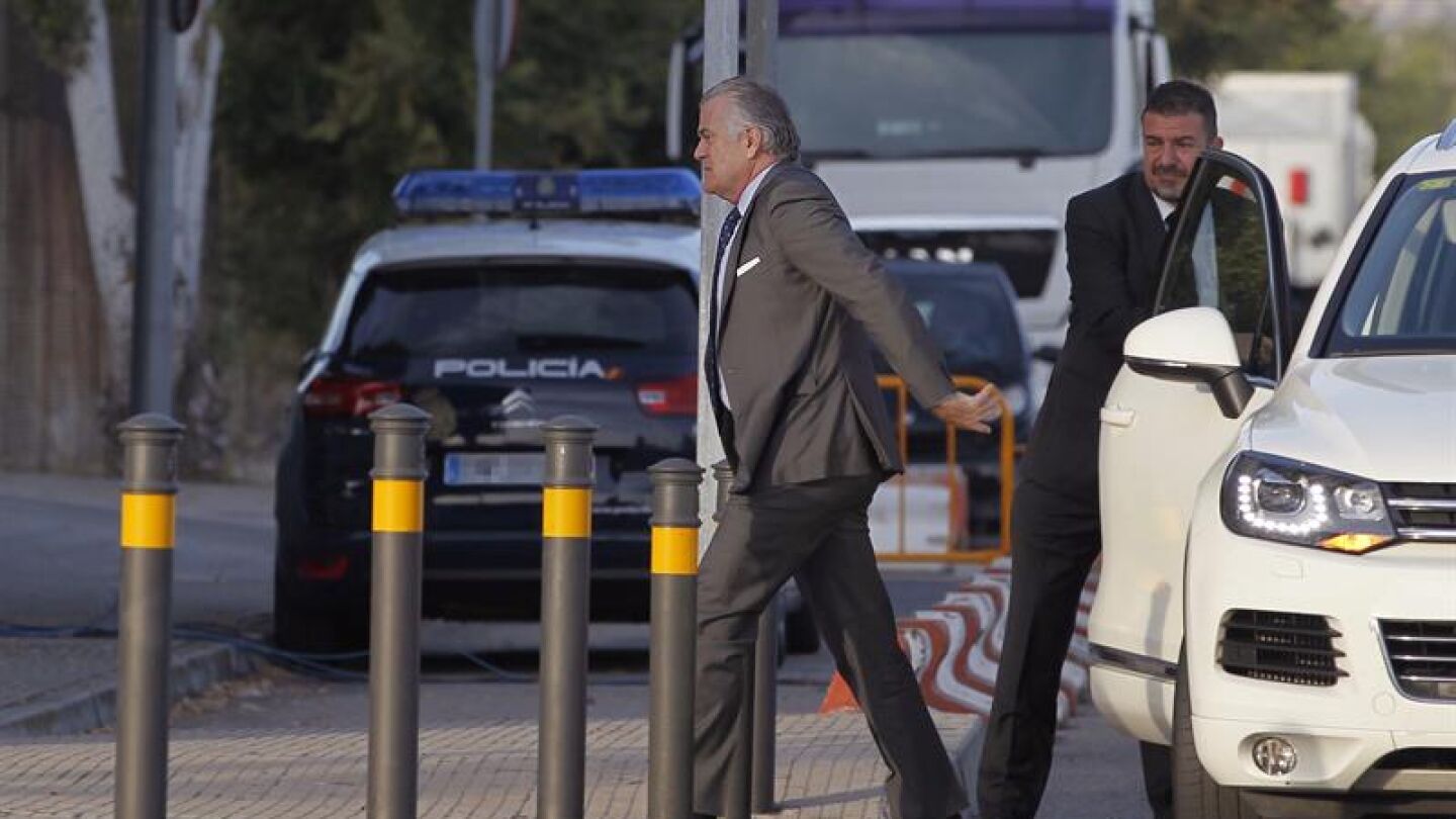 Luis B&aacute;rcenas, a su llegada a la Audiencia Nacional