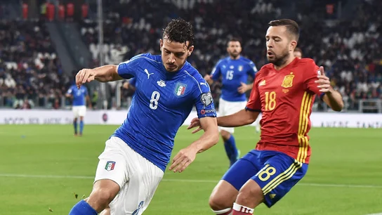 Jordi Alba, durante el partido contra Italia Jordi Alba, durante el partido contra Italia