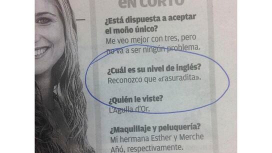 La entrevista publicada en la edici&oacute;n de papel