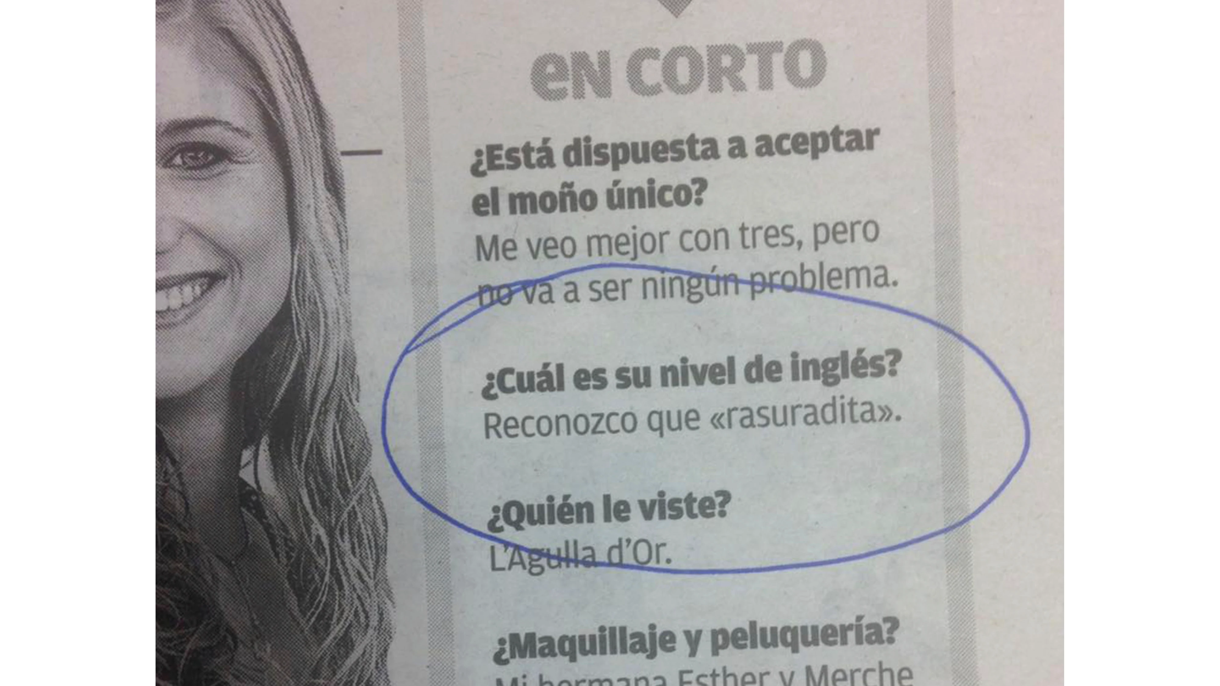 La entrevista publicada en la edición de papel