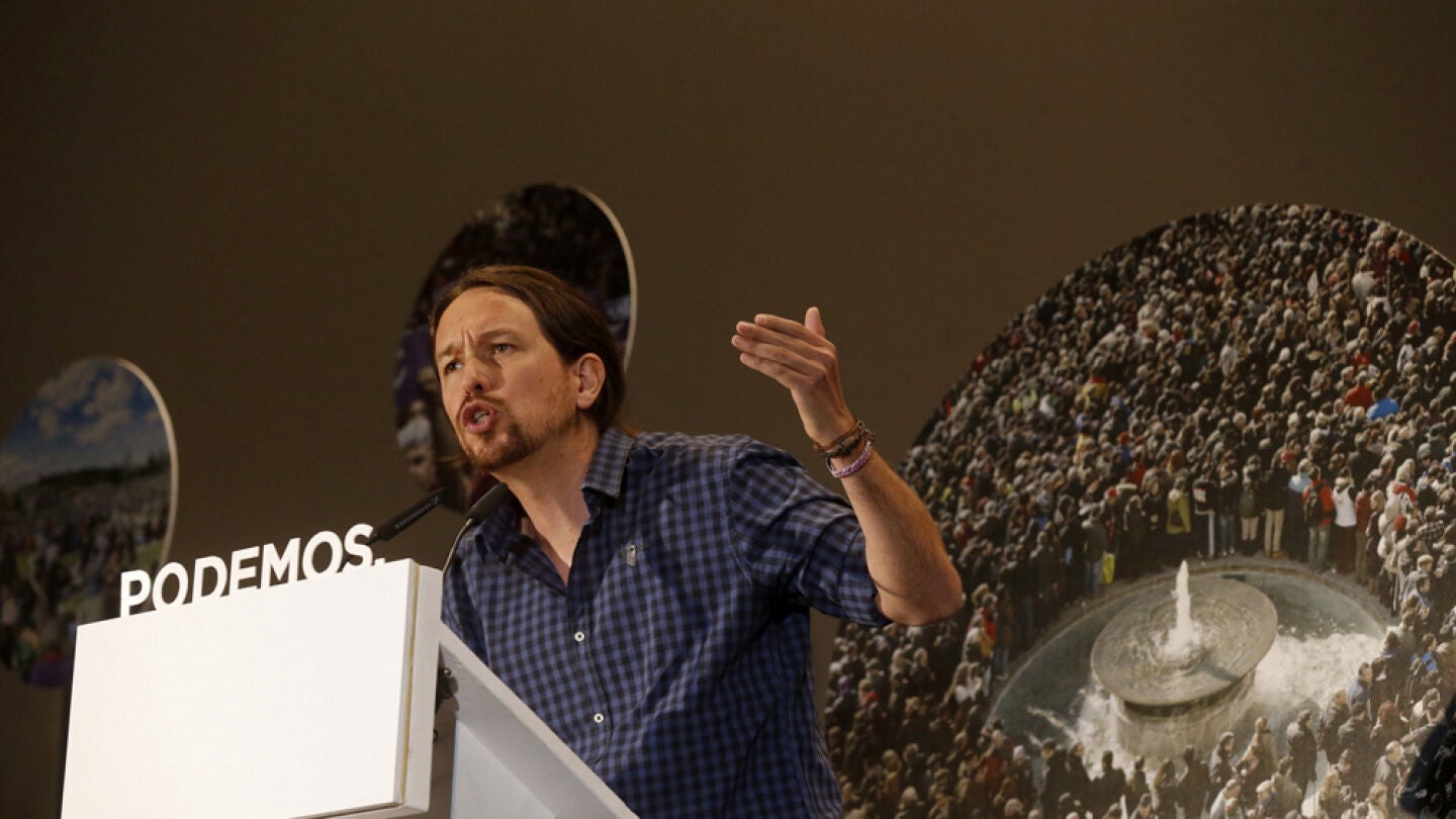 Pablo Iglesias durante un acto