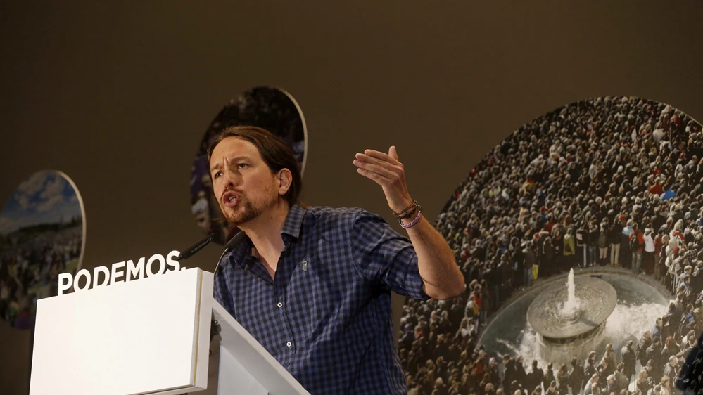 Pablo Iglesias durante un acto Pablo Iglesias durante un acto