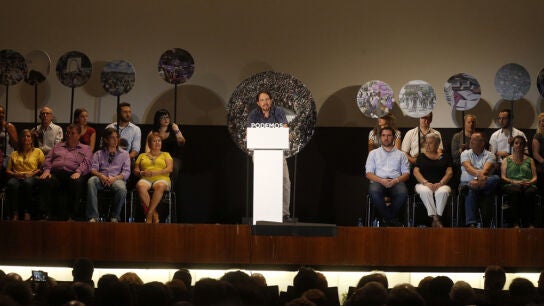 Pablo Iglesias durante un acto