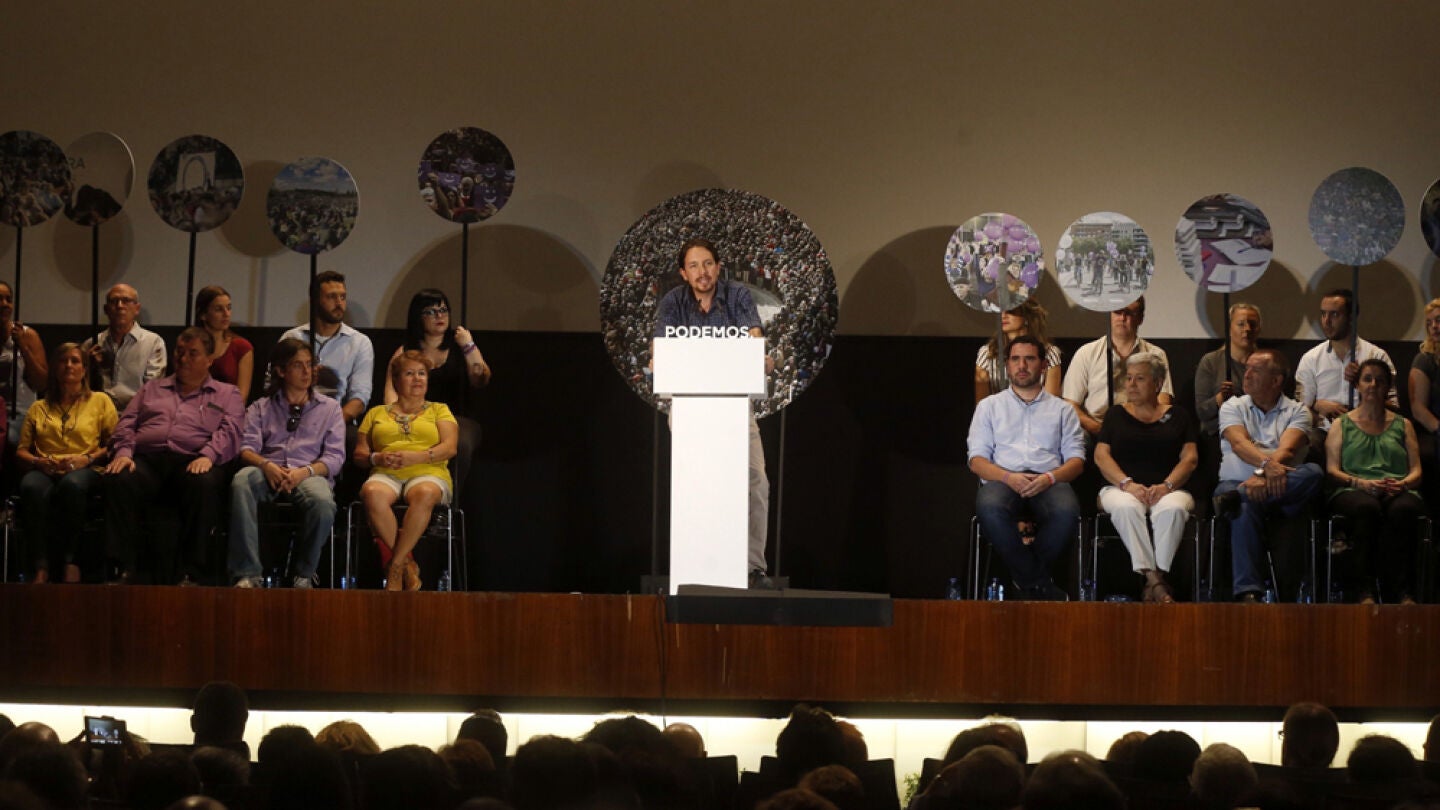 Pablo Iglesias durante un acto