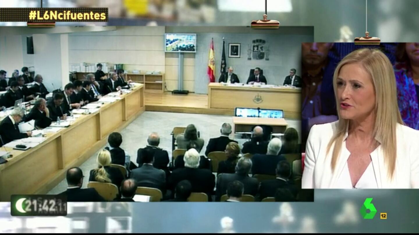 Frame 107.584482 de: Cristina Cifuentes: "No quiero que se anule el proceso de la G&uuml;rtel, quiero ver a esos se&ntilde;ores en la c&aacute;rcel"