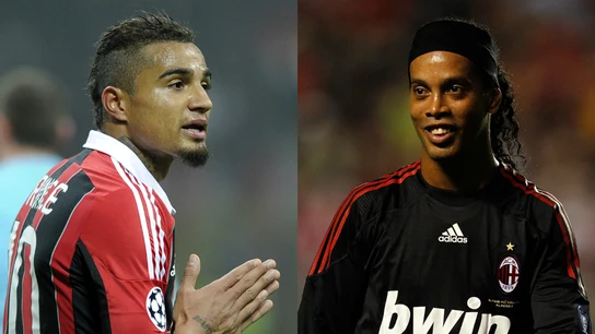 Boateng y Ronaldinho Boateng y Ronaldinho