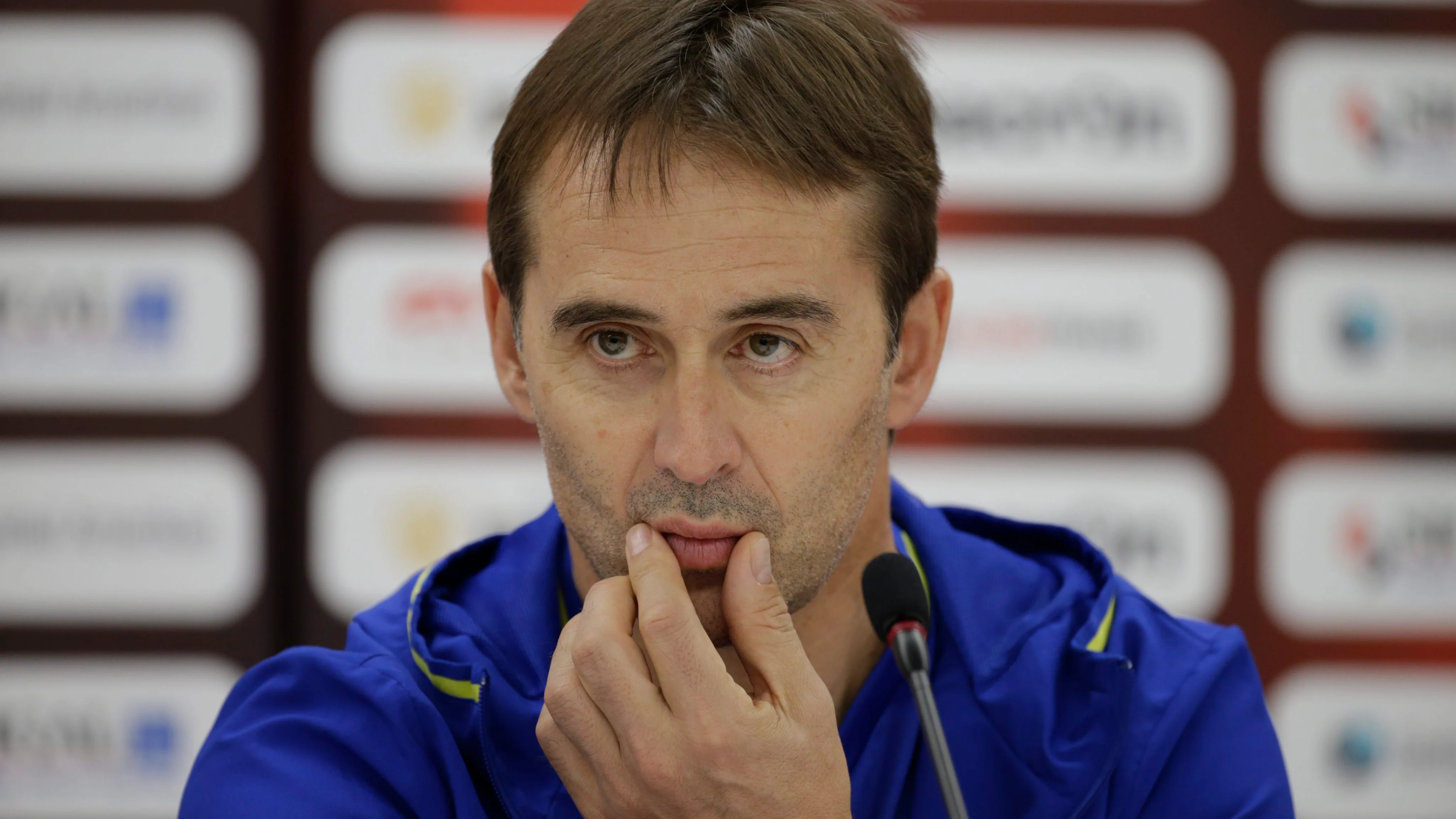 Julen Lopetegui. durante la rueda de prensa