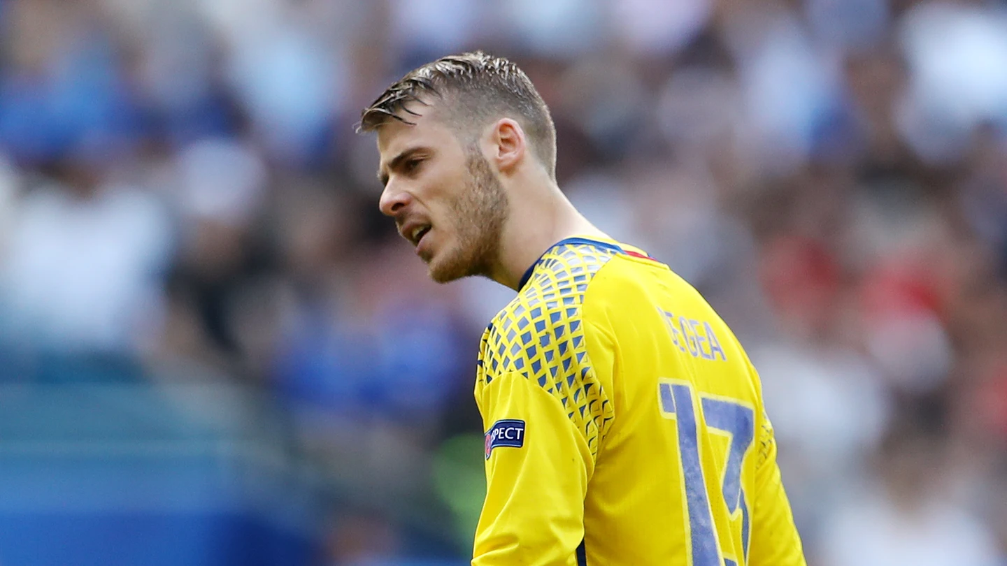 David de Gea, durante el partido entre Italia y España en Turín David de Gea, durante el partido entre Italia y España en Turín