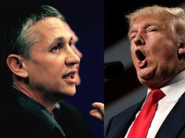 Gary Lineker y Donald Trump Gary Lineker y Donald Trump