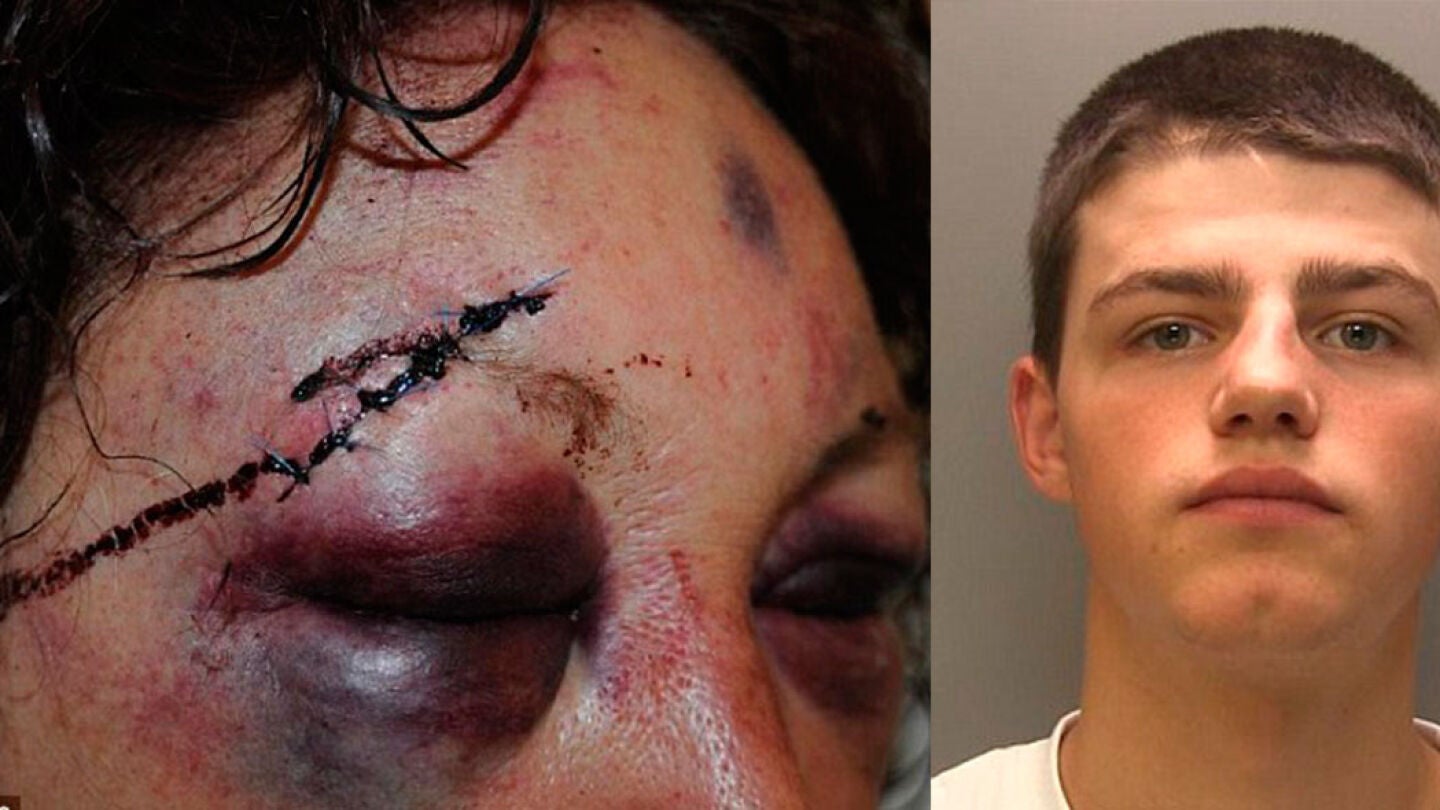 Imagen de la mujer agredida y su agresor, Jack Walker
