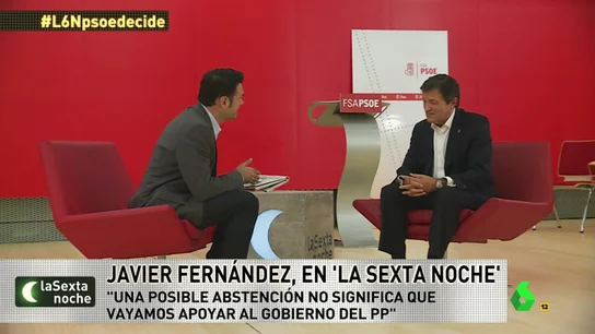 Frame 44.64239 de: Javier Fernández: "Abstención o no supone una elección táctica no ideológica" Frame 44.64239 de: Javier Fernández: "Abstención o no supone una elección táctica no ideológica"