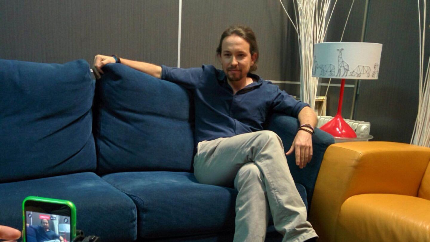 Pablo Iglesias, tras las c&aacute;maras de El Objetivo