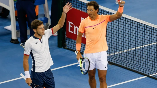 Nadal, junto a Carreño Nadal, junto a Carreño