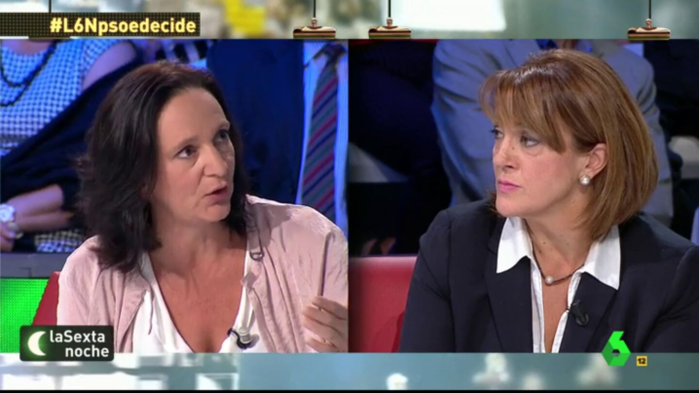 Frame 65.77603 de: Carolina Bescansa, a Soraya Rodr&iacute;guez: "Si fuera representante del PSOE y viera que Inda me da la raz&oacute;n, yo me preocupar&iacute;a"