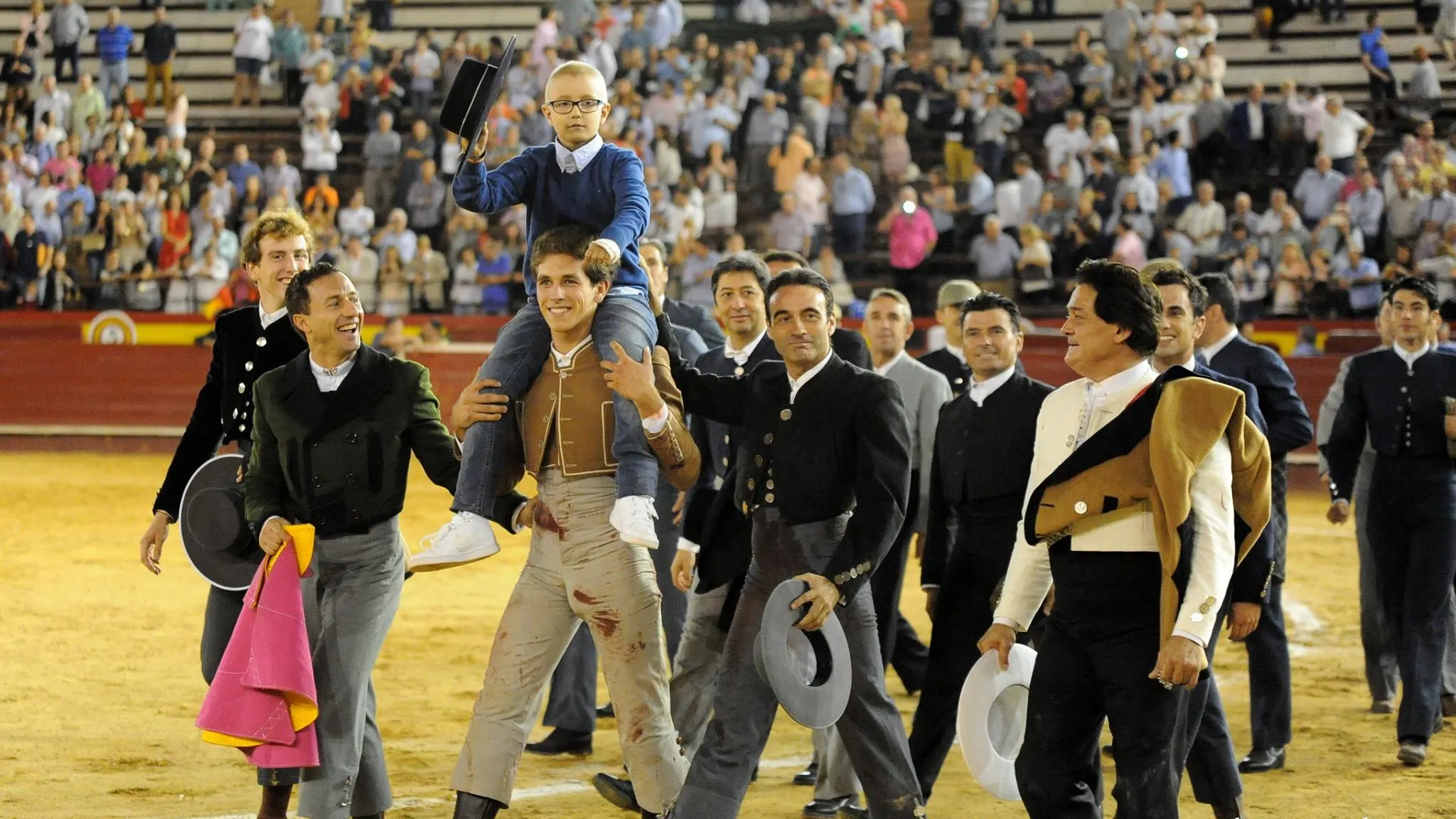 Adrían, durante el festival que celebraron para él Adrían, durante el festival que celebraron para él