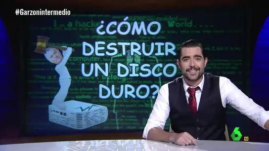 ¿Cómo destruir un disco duro?, el 'powerpoint' que analiza Dani Mateo ¿Cómo destruir un disco duro?, el 'powerpoint' que analiza Dani Mateo