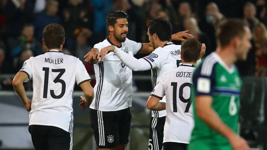 Khedira celebra su gol ante Irlanda del Norte Khedira celebra su gol ante Irlanda del Norte