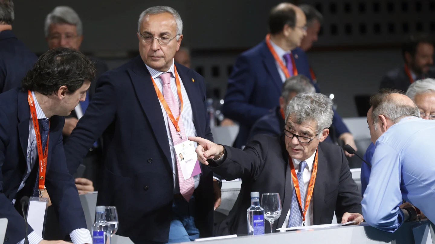 Ángel María Villar, durante la Asamblea General Extraordinaria de la RFEF Ángel María Villar, durante la Asamblea General Extraordinaria de la RFEF