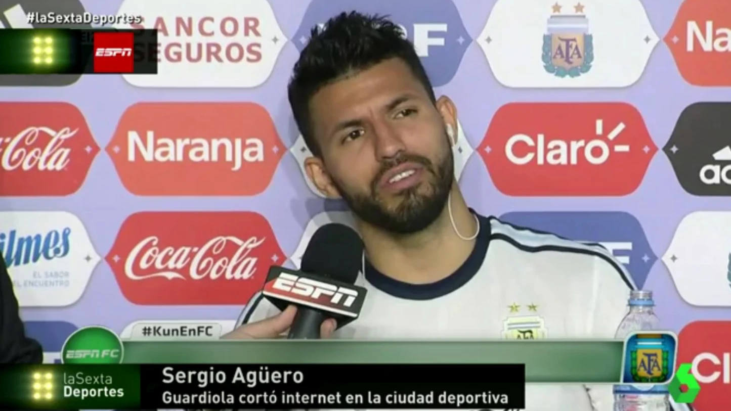 Sergio 'Kun' Agüero, jugador del Manchester City