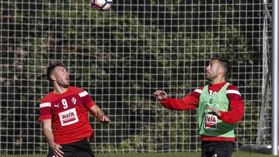 Sergi Enrich y Antonio Luna entrenan con el Eibar Sergi Enrich y Antonio Luna entrenan con el Eibar