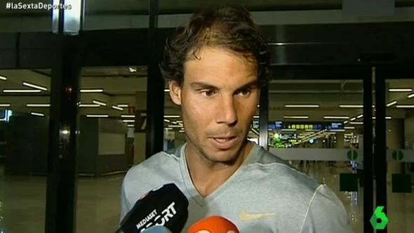 Rafa Nadal, a su llegada a Palma de Mallorca
