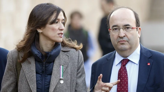 La alcaldesa de Santa Coloma de Gramanet, Núria Parlón, y el secretario general del PSC, Miquel Iceta, que se baten hoy en elecciones primarias La alcaldesa de Santa Coloma de Gramanet, Núria Parlón, y el secretario general del PSC, Miquel Iceta, que se baten hoy en elecciones primarias
