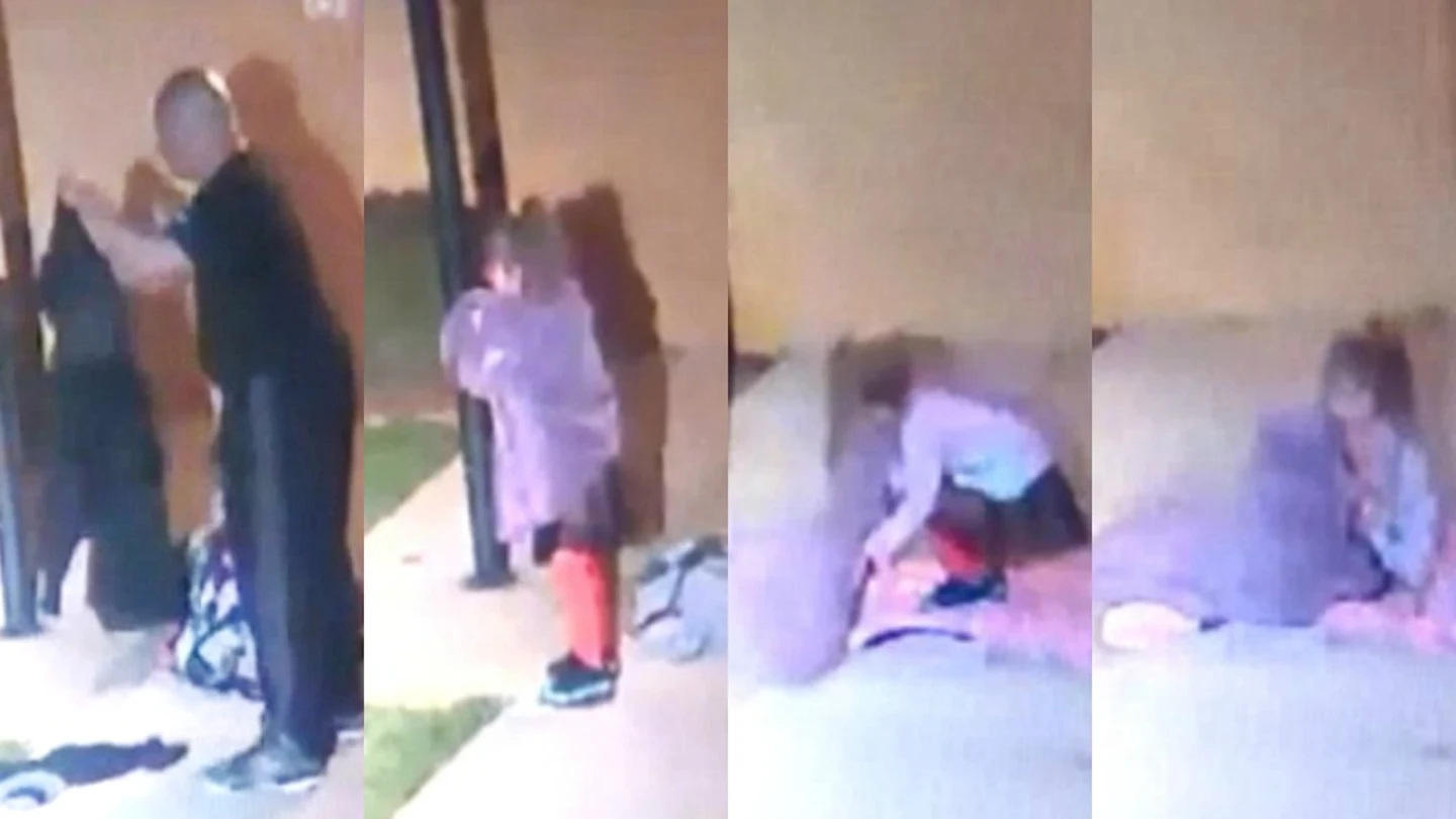 Un padre abandona a su hija de cinco años en plena noche Un padre abandona a su hija de cinco años en plena noche