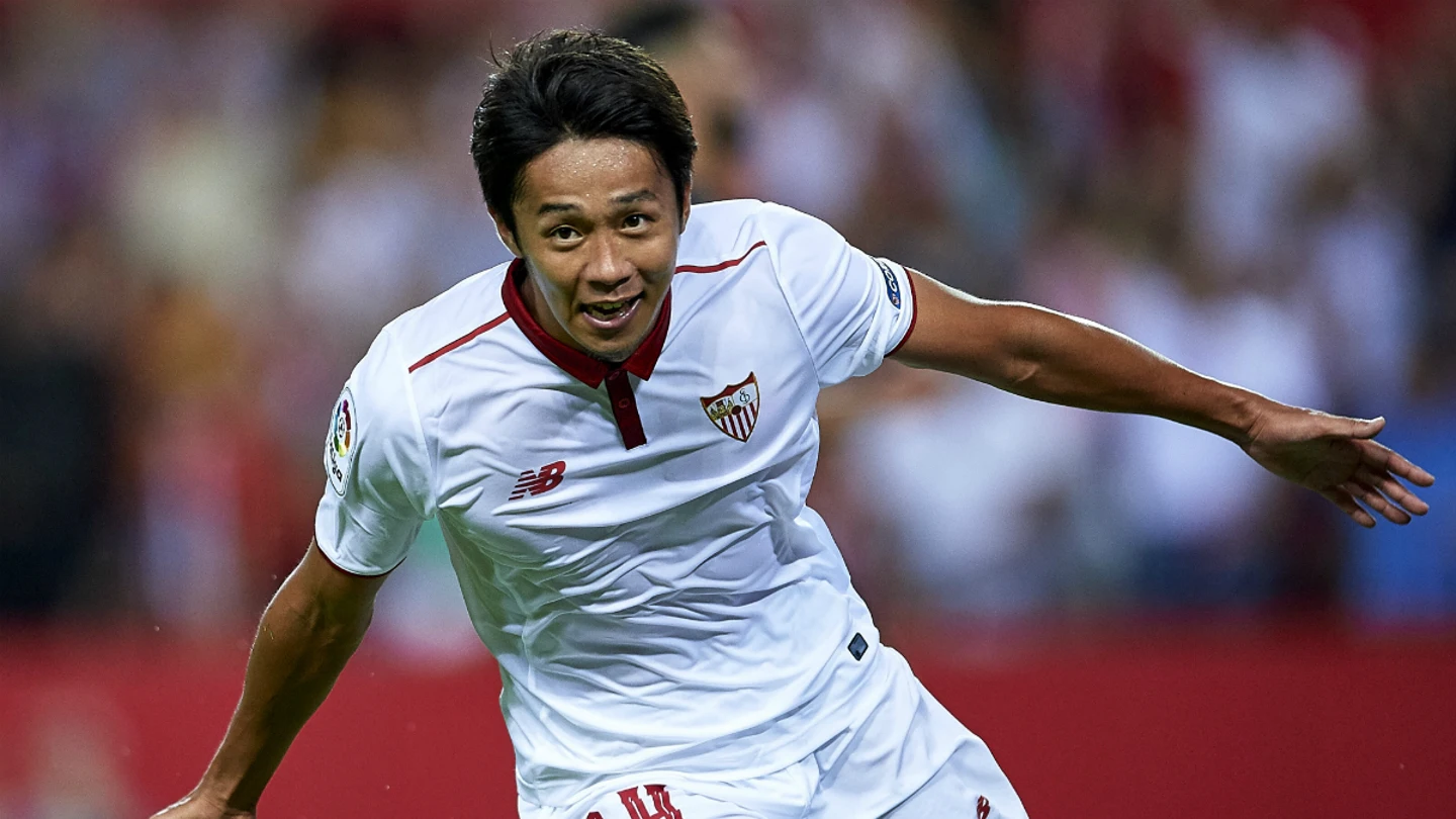 Kiyotake celebra un gol con el Sevilla Kiyotake celebra un gol con el Sevilla