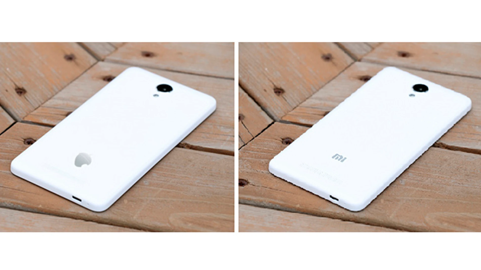 Comparativa del reverso de dos teléfonos Zetta y Xiaomi