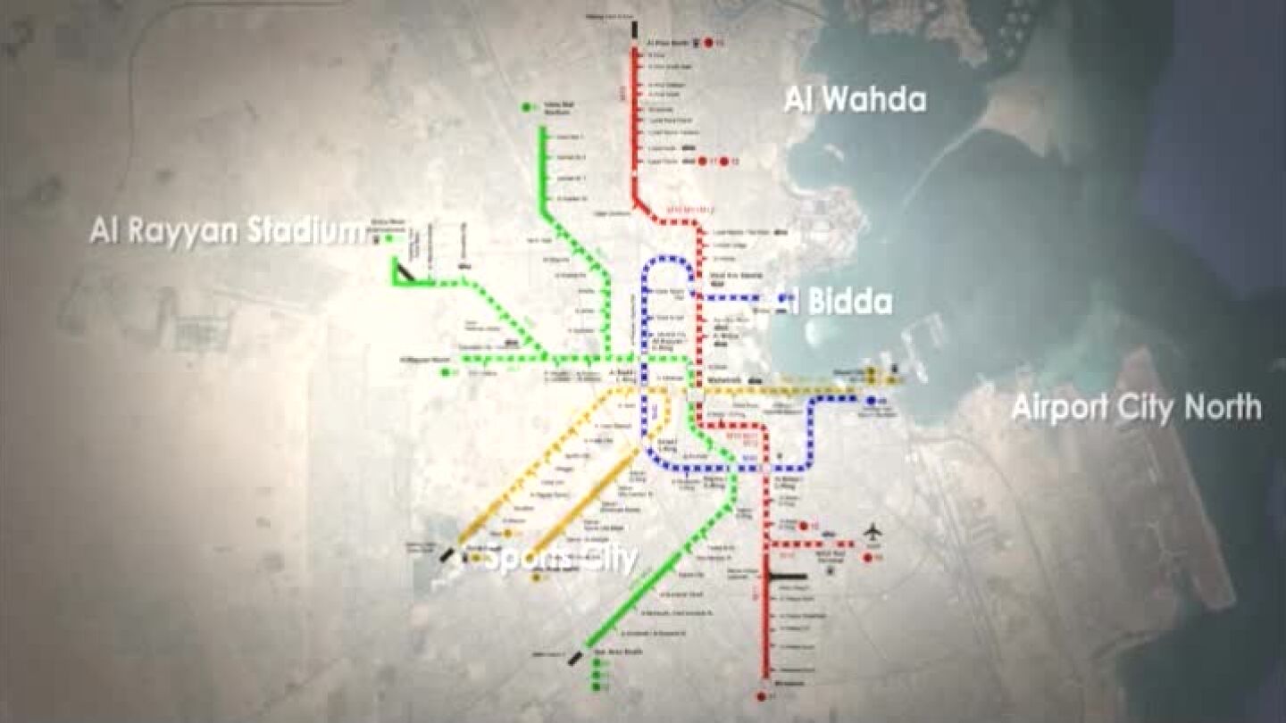 Lo que ser&aacute; Estaci&oacute;n de metro m&aacute;s grande del mundo, en Doha, Qatar